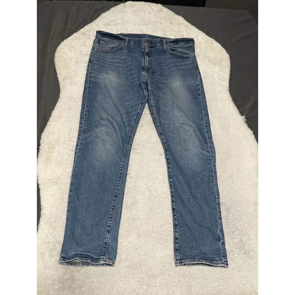 Levi's 512 Premium Slim Tapered Blue Mens Jeans Size 38x32‎ Pants Stretch
